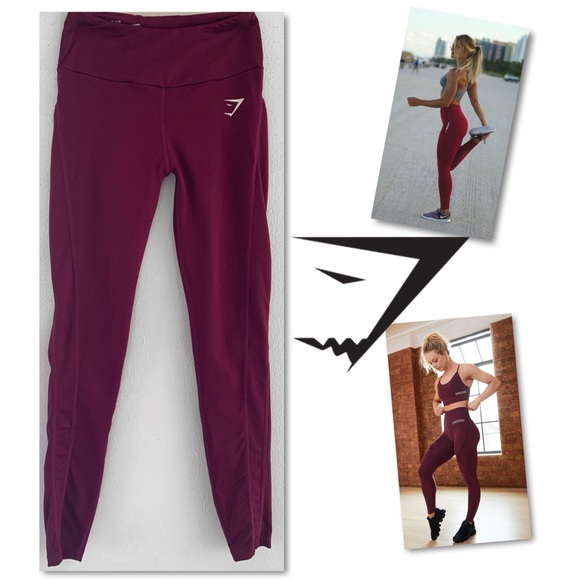 Gymshark Pants - Gymshark Dry Moisture Management Ruby Leggings S Gymshark Pants - Gymshark Dry Moisture Management Ruby Leggings S